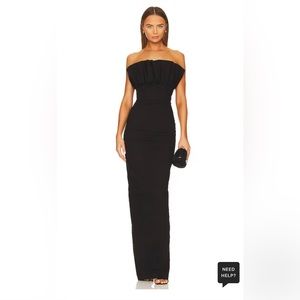 SAU LEE strapless maxi dress.